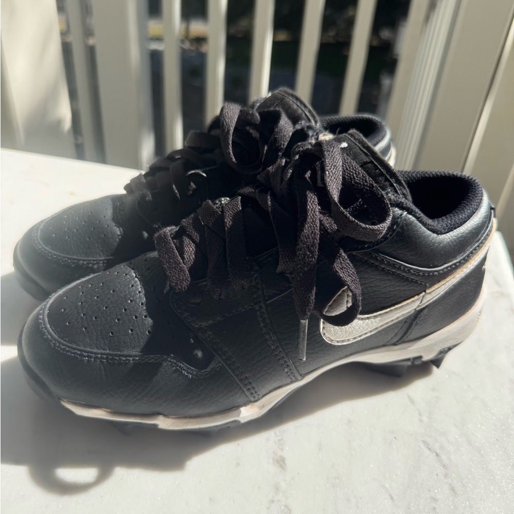 Nike Black and White Jordan Low Sports Cleats